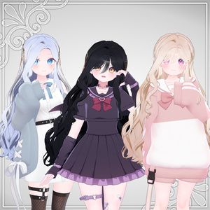 [VRC 髪型]Lyra Hair(16アバター対応) 缩略图 7
