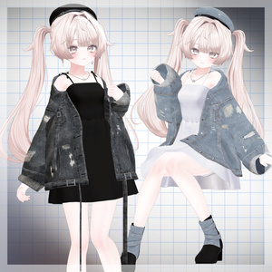 [VRC 衣装]Denim Chic-デニムシック-(11アバター対応) 缩略图 7