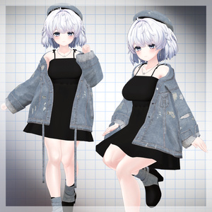 [VRC 衣装]Denim Chic-デニムシック-(11アバター対応) 缩略图 2