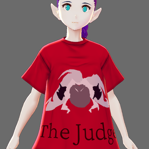 Helltaker Judge T-Shirt for MMD, Vroid, and VRChat