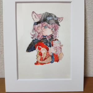 手描きイラスト オリジナル アナログ ミモザ ʚ ═══・୨ ꕤ ୧・═══ ɞ 『横顔』 密かにミモザ