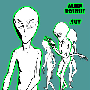 Alien brush/ エイリアン、ブラシ モブ
