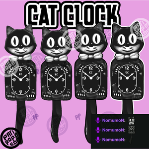 【Twitch Emote/2D Asset】- Animated Cat Clock