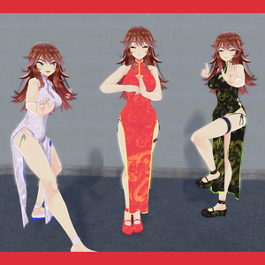 [VRChat向け]チャイナドレス 缩略图 5