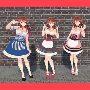 [大神ルゥ][レナ・カクテル]ディアンドルセット 缩略图 4