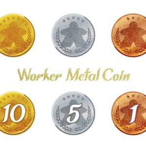  WORKER  METAL COIN（イラスト素材）