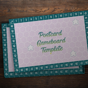 POSTCARD GAMEBOARD TEMPLETE