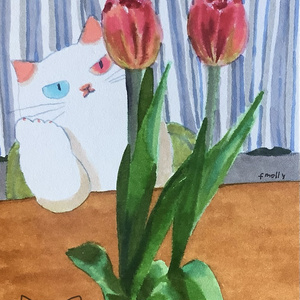 アナログ原画　愛でる　※フレームなし