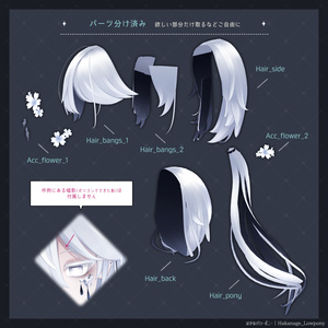 はかなげローポニー【3Dヘアモデル】 缩略图 9
