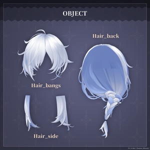 ダウナーみつあみ【3Dヘアモデル】 缩略图 8