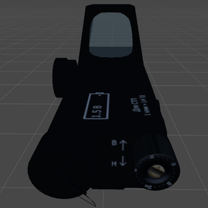 3Dモデル「1P87ドットサイト」VRChat向け