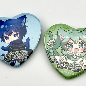ホロ加工缶バッジB＜asteroid：鏡音リン＞ - Rella Artworks / 不安定+