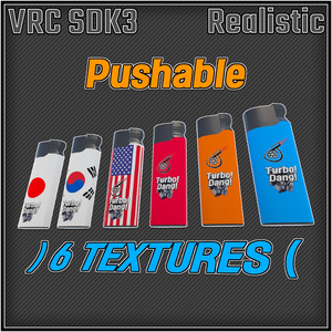[VRC想定] Barrett Shot - Cigaret & Turbo Lighter SET ギミック付き [UdonSharp] world & avatar 缩略图 3