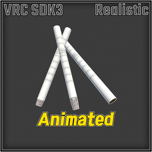 [VRC想定] Barrett Shot - Cigaret & Turbo Lighter SET ギミック付き [UdonSharp] world & avatar 缩略图 2