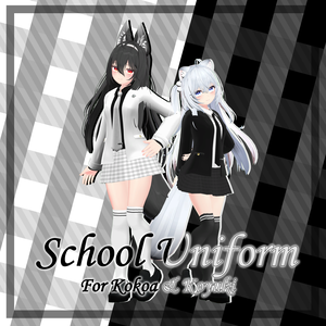 スクールユニフォーここあ＆狐雪