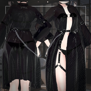 【脱げる！】-路地裏コート-back alley coat【Modular avatar対応】 缩略图 4