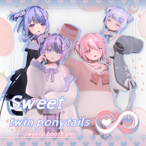 【8アバター対応】·Sweet twin ponytails·可愛いツインテール·髪型· 缩略图 8