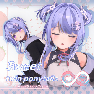 【8アバター対応】·Sweet twin ponytails·可愛いツインテール·髪型· 缩略图 14