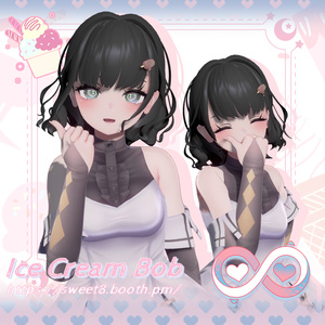 【8アバター対応】·Ice Cream Bob·アイスクリームボブ·髪型· 缩略图 9