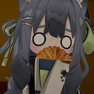 MuteにしたらCroissantを咥えるギミック