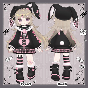 BunnyNoirPop【キプフェル対応衣装】 缩略图 2