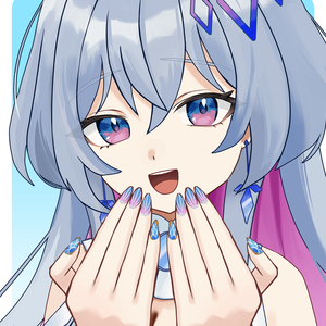 夏ネイルな手