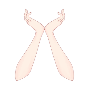 【配信者向け】小顔ポーズの手