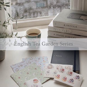 【セット販売】English Tea Garden set (Tea Sweets, Rose & Cards, White Rabbit Garden)
