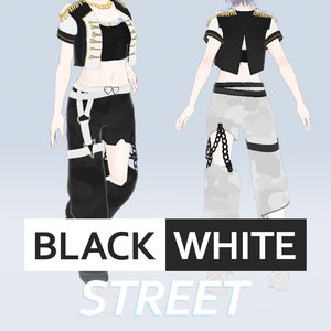 【VRoid】STREET BLACK&WHITE