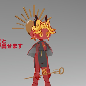 VRChat用3Dアバター『畏怖の赤』 #めろーるぼでぃ 缩略图 4