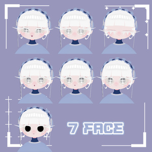 【無料】VRChat用3Dアバター『ヒーリー・ホワイティ/Herie・whitie』 缩略图 3