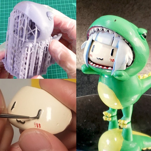 【3d printer data free】3Dプリンター用 Dino Gura　無料データ【Gawr Gura】