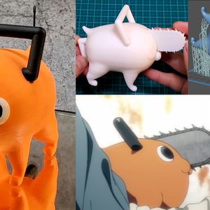 【3d printer data free】3Dプリンター用Pochita　無料データ【チェーンソーマン　ポチタ】
