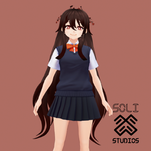 [VRoid] Genshin Impact Hu Tao Hair Asset