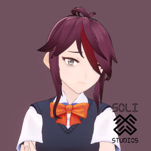 [VRoid] Genshin Impact Rosaria Hair Asset