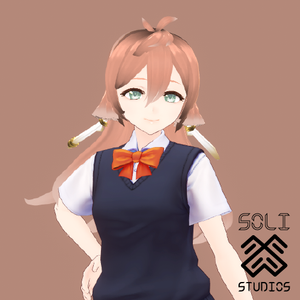 [VRoid] Genshin Impact Yanfei Hair Asset