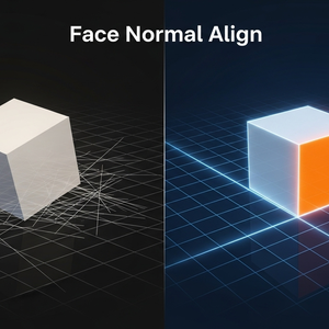 Face Normal Align｜直感的なオブジェクト基軸設定ツール