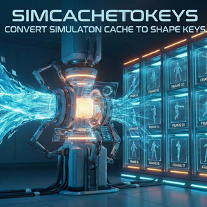 SimCache2Keys | クロスシミュレーションやGNシミュレーションノードをシェイプキーにベイクします