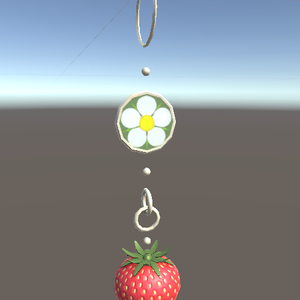 [3Dモデル]いちごのイヤリング