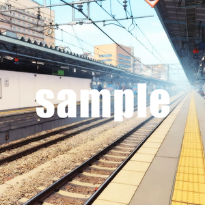 【フリー素材】駅背景素材(昼・夕・夜)｜ノベルゲーム向け｜商用可