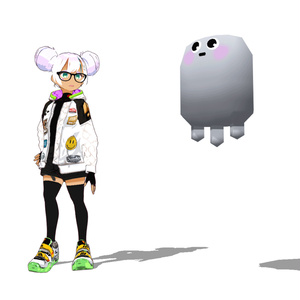【オリジナル3Dモデル】あの白いの　VRChat/Cluster想定 缩略图 3