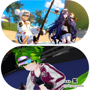 【VRChat/VRoid】ホログラフィックバイザー / Holographic Visor　#fatdesign 缩略图 4