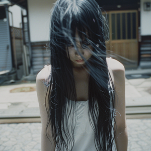 玄関前に現れた少女の霊