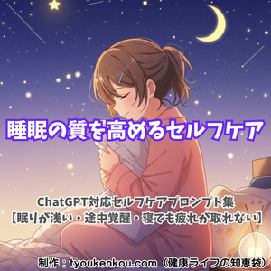 睡眠の質を高めるセルフケアプロンプト集【ChatGPT対応】｜リンのやさしい快眠アドバイス
