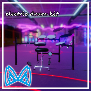 "VRChat" Playable Electronic Drum Set [MA Compatible]
