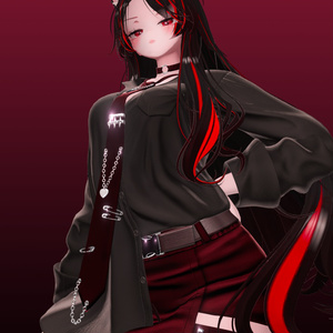 [キツネロングヘア, Fox Long Hair] Highlight Color Texture
