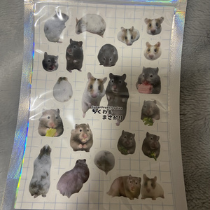 まさかり＆ちくわ　クリアシール