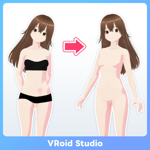 【#VRoid FREE】透明インナー プリセット Inner top and bottom transparent