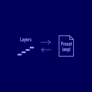 【AfterEffects スクリプト】Layers2Preset | 体験版あり