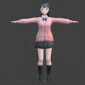 Original 3D Model - "Yuna" オリジナル3Dモデル「ユナ」